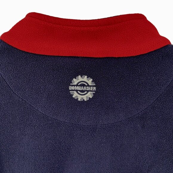 SEA DOO BOMBARDIER NAVY BLUE, RED, WHITE FLEECE PULLOVER - XL - Picture 5 of 6